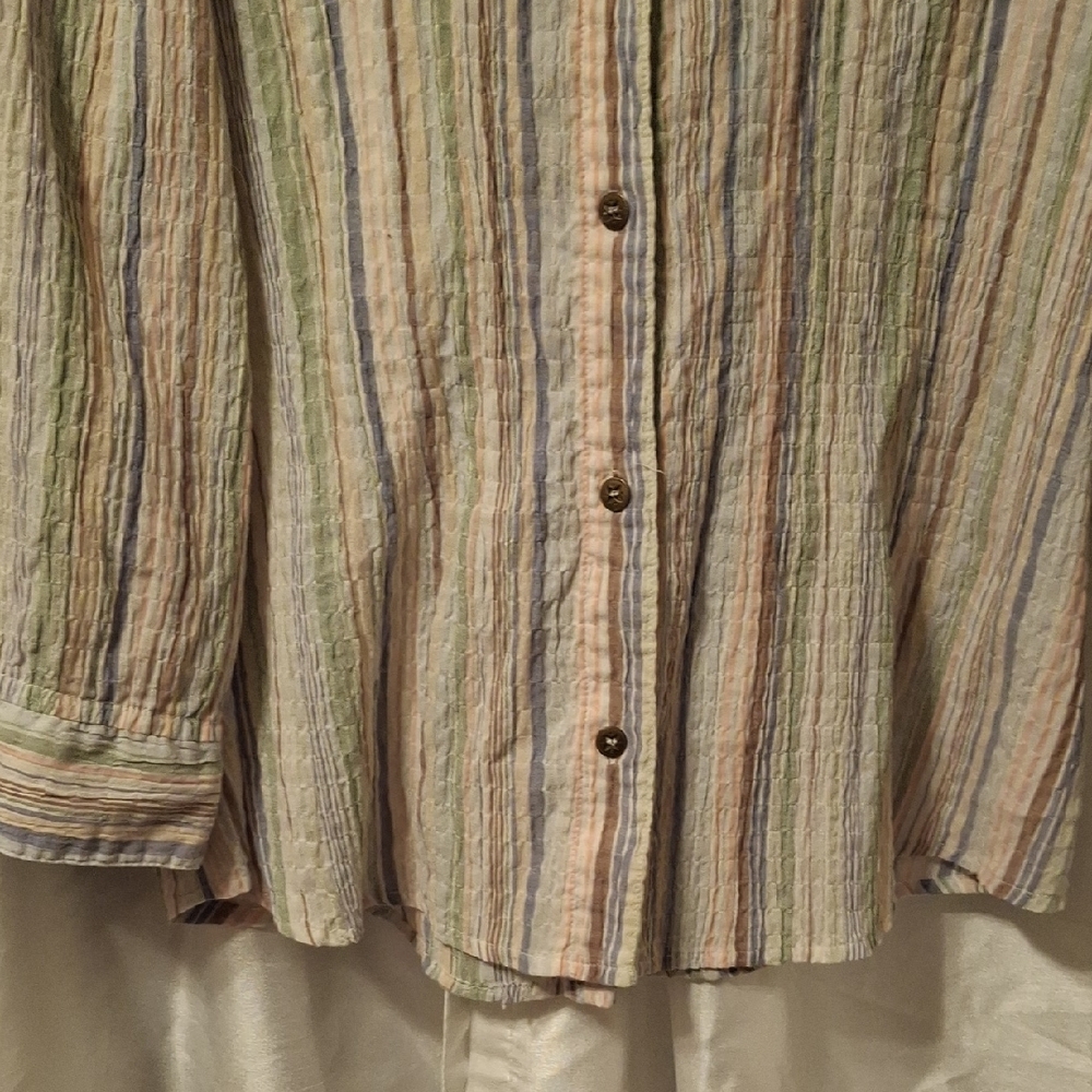 Alfred Dunner Multicolor Striped Shirt 16 ππππ - Picture 5 of 8